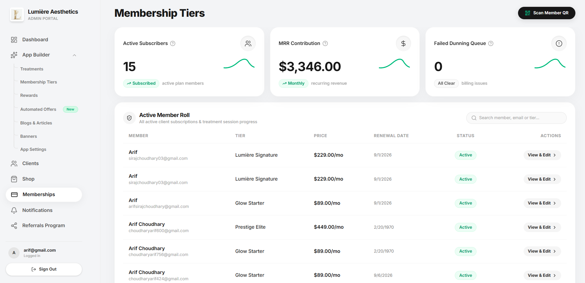 Admin Dashboard View 3
